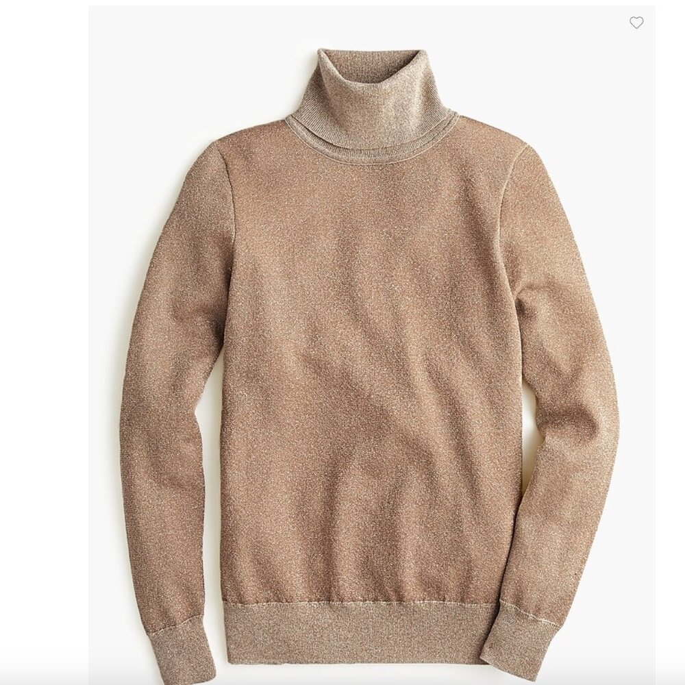 J. Crew Turtleneck sweater in metallic knit